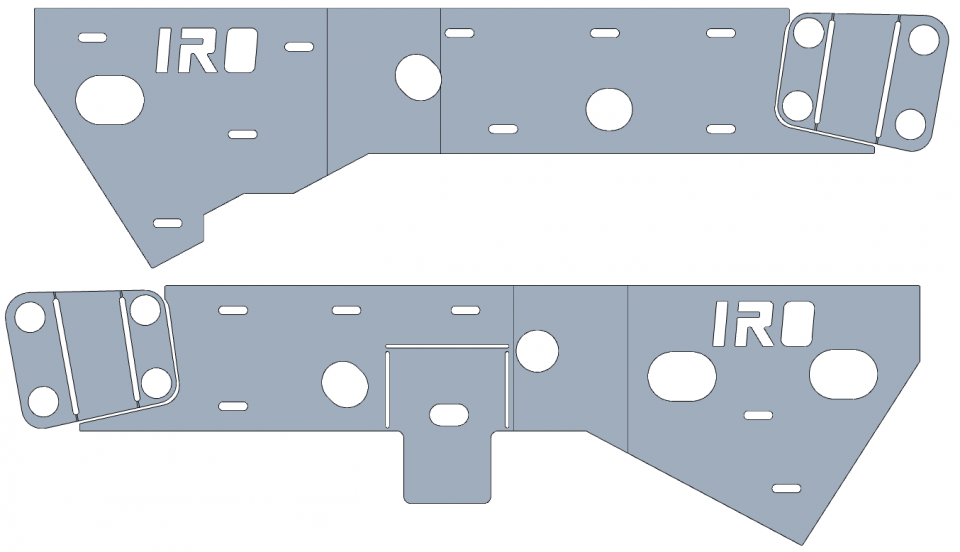 Iron Rock Off Road: WJ Unibody Frame Stiffeners FULL Front to Rear Set